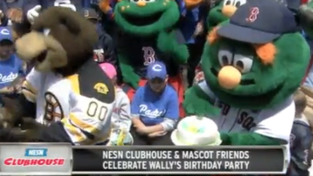 ‘NESN Clubhouse’ Celebrates Wally’s Birthday With Presents, Cake