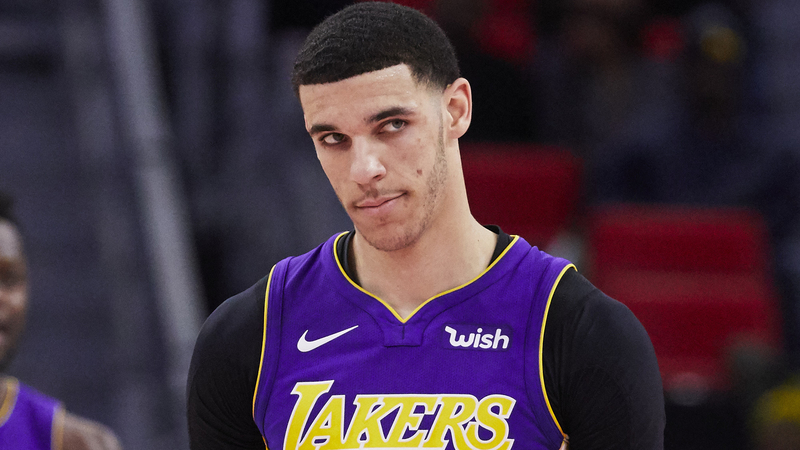 Lakers guard Lonzo Ball