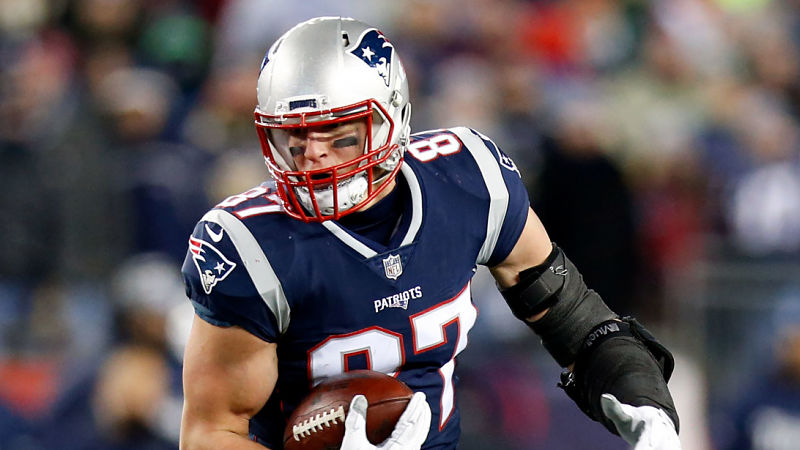 New England Patriots tight end Rob Gronkowski