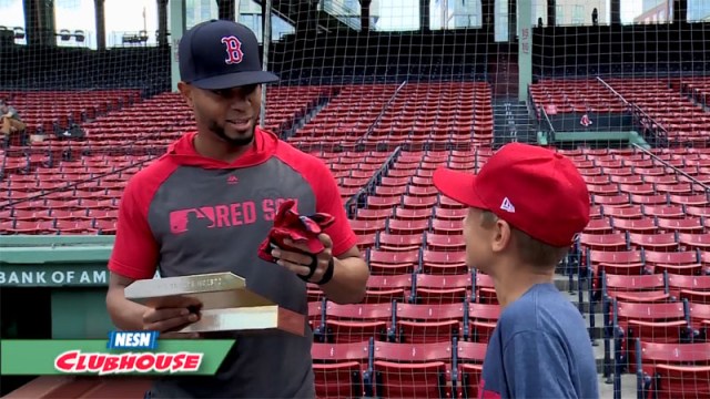 Franklin Kid Nation Winner Unveils New Batting Gloves For Red Sox