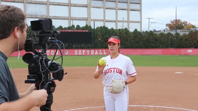 Boston University’s Kasey Ricard Shows Off Her Pitching Arsenal